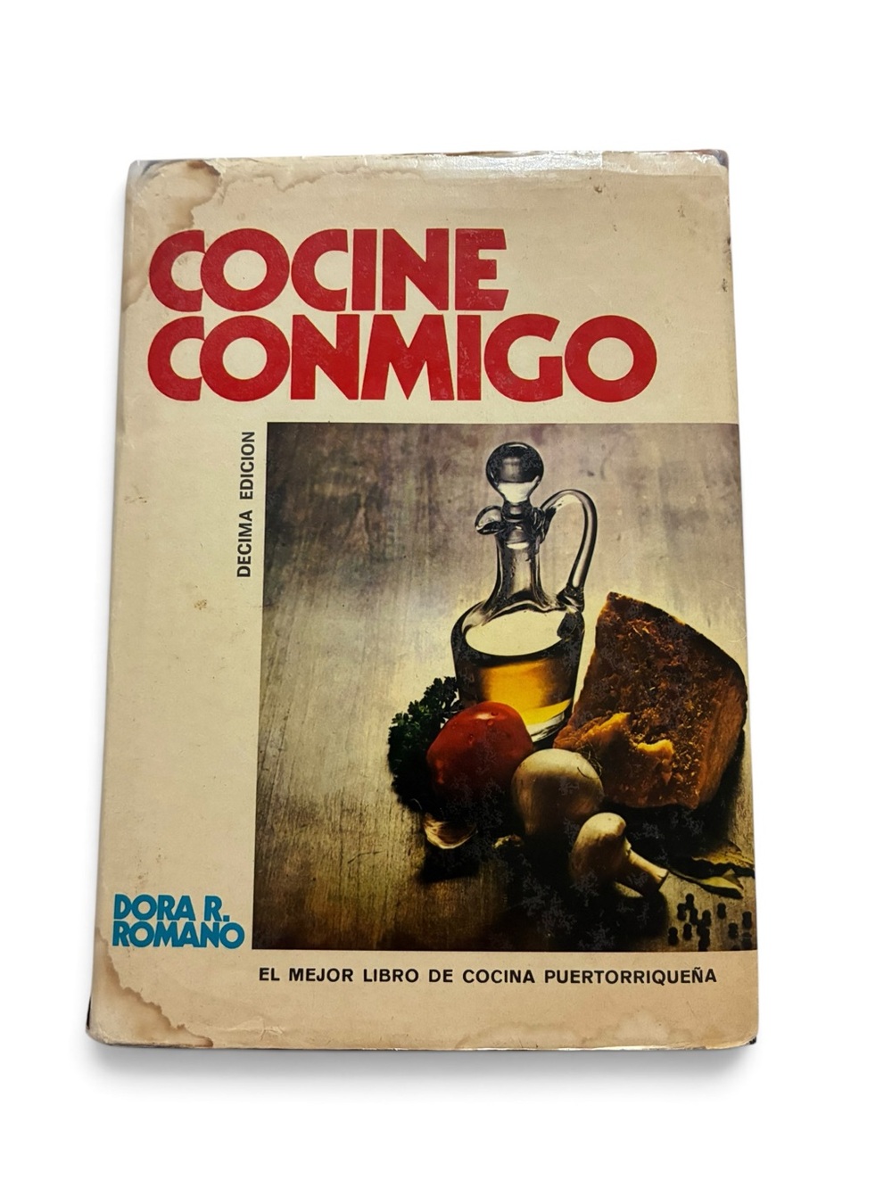 Vintage Cocine Conmigo Dora R Romano 1976 Puerto Rican Cookbook 10th Ed Spain